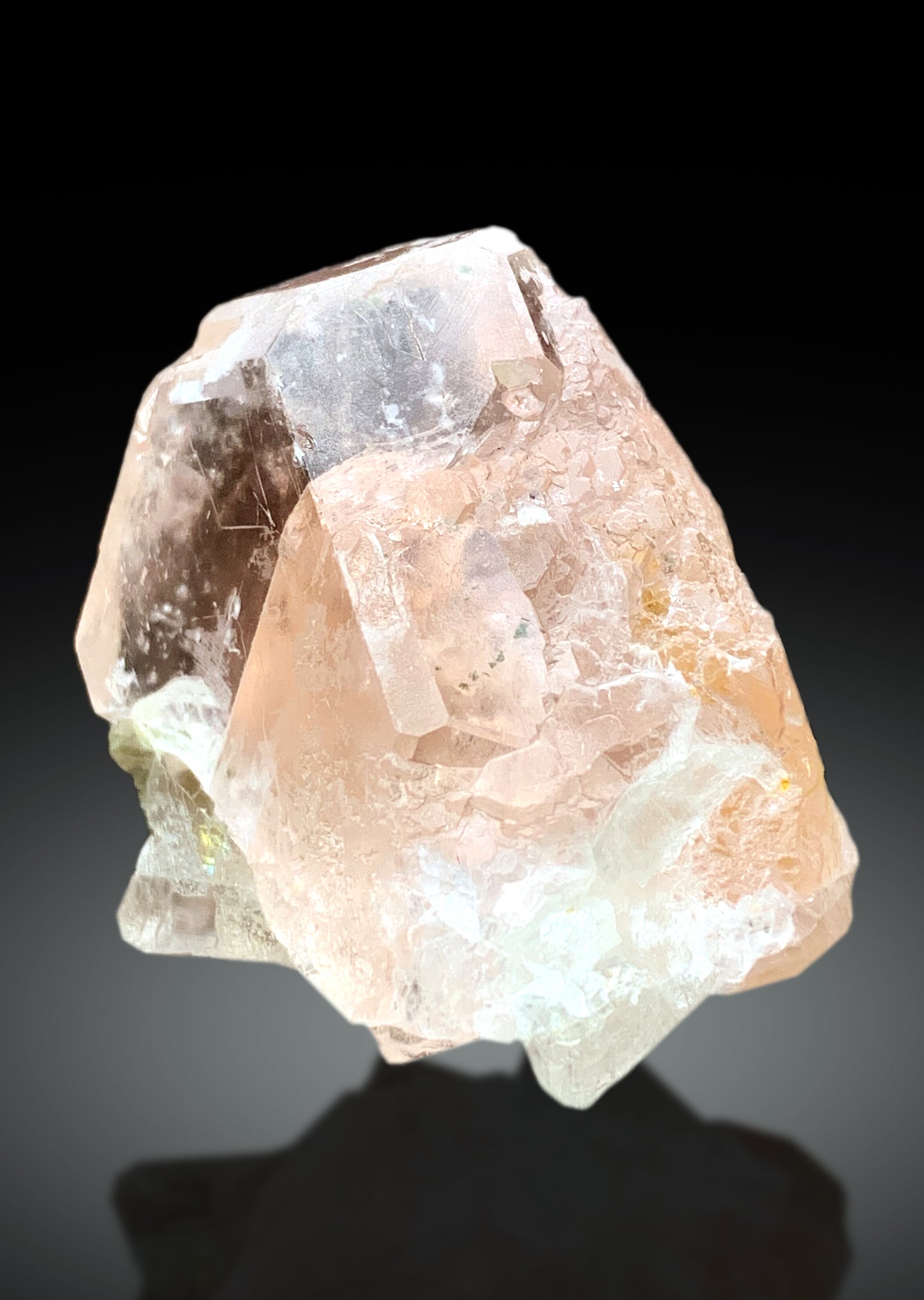 Natural Pink Fluorite Crystal from Pakistan, 58 gram