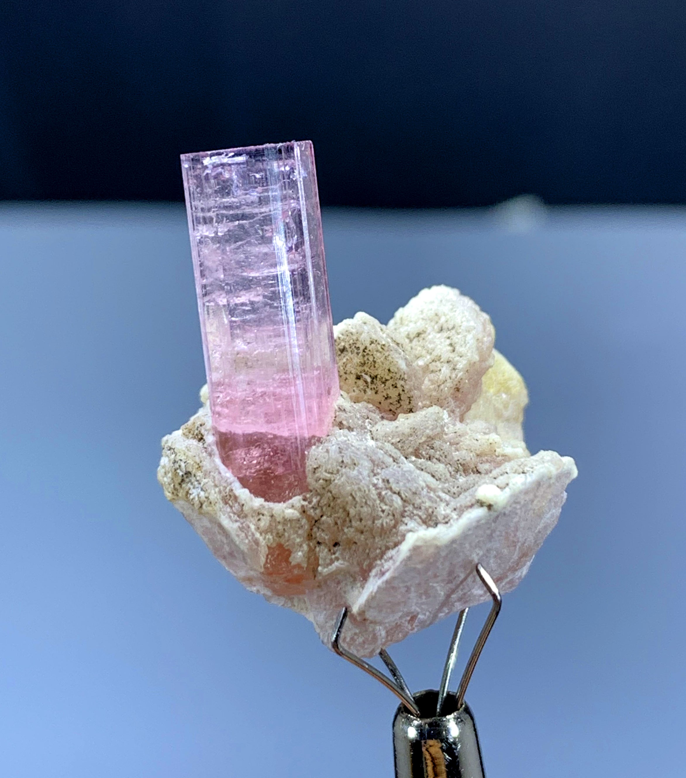 Pink Tourmaline Crystal on Lepidolite from Afghanistan - 35.85 carat