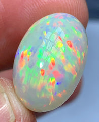 Full Fire Honeycomb Opal Cabochon, Ethiopian Earth Mined Welo Opal Cabochon, Natural Opal Ring, Opal Gemstone, Jewelry Making - 12.30 CT