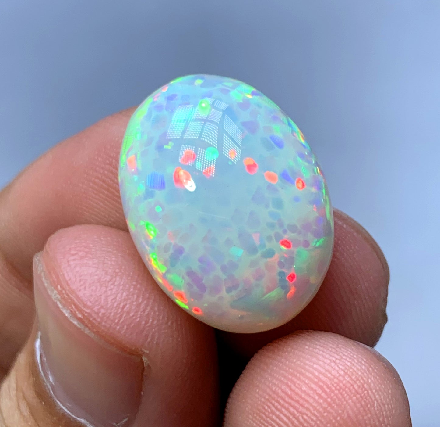 Full Fire Honeycomb Opal Cabochon, Ethiopian Earth Mined Welo Opal Cabochon, Natural Opal Ring, Opal Gemstone, Jewelry Making - 13.35 CT