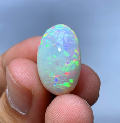 Full Fire Honeycomb Opal Cabochon, Ethiopian Earth Mined Welo Opal Cabochon, Natural Opal Ring, Opal Gemstone, Jewelry Making - 13.35 CT