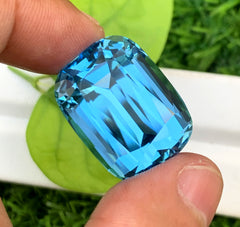 Swiss Blue Topaz Gemstone, Topaz Faceted Cut Stone, Loose Gemstone - 57.70 CT