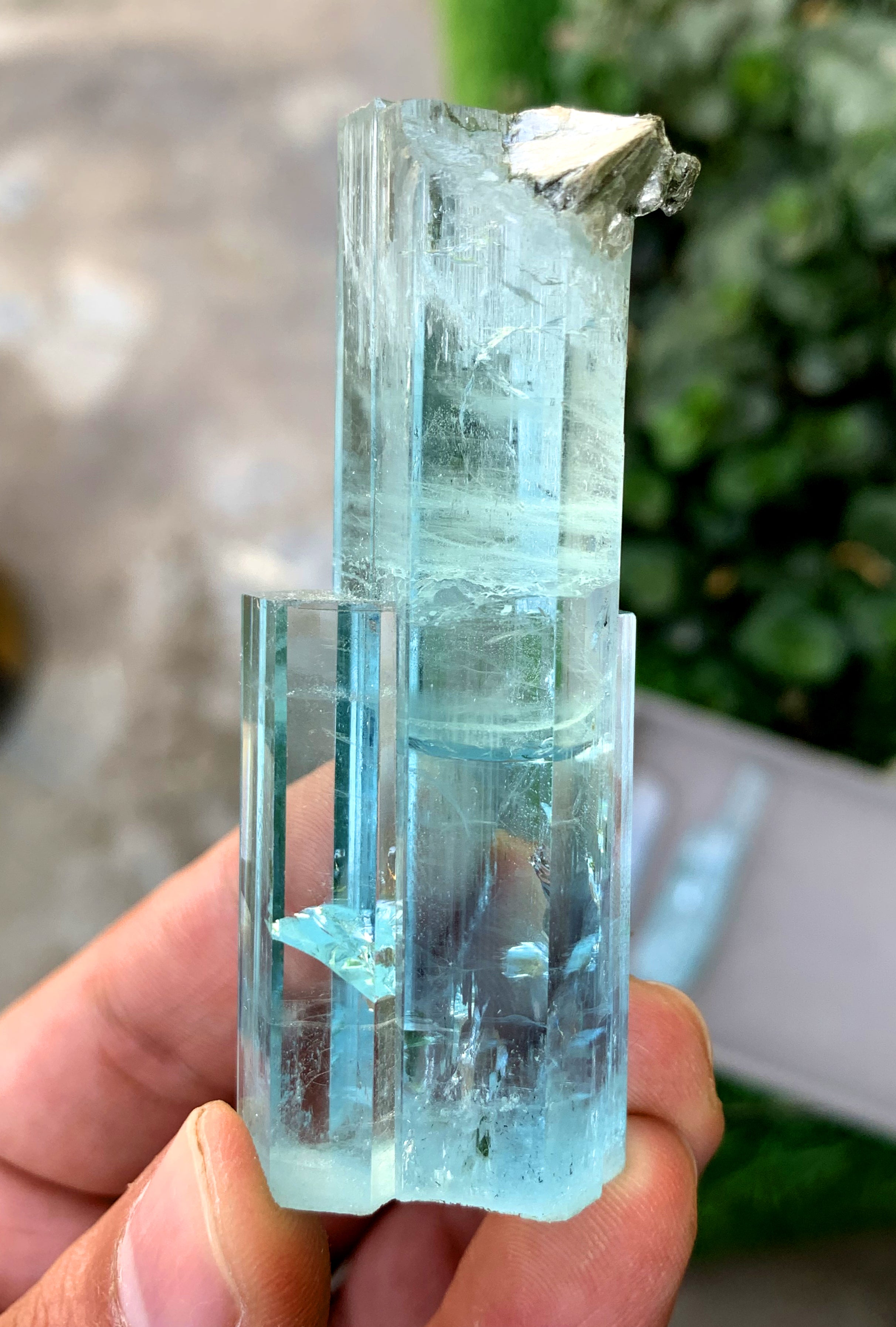 Gemmy Blue Aquamarine Crystal from Shigar valley Pakistan - 65 grams