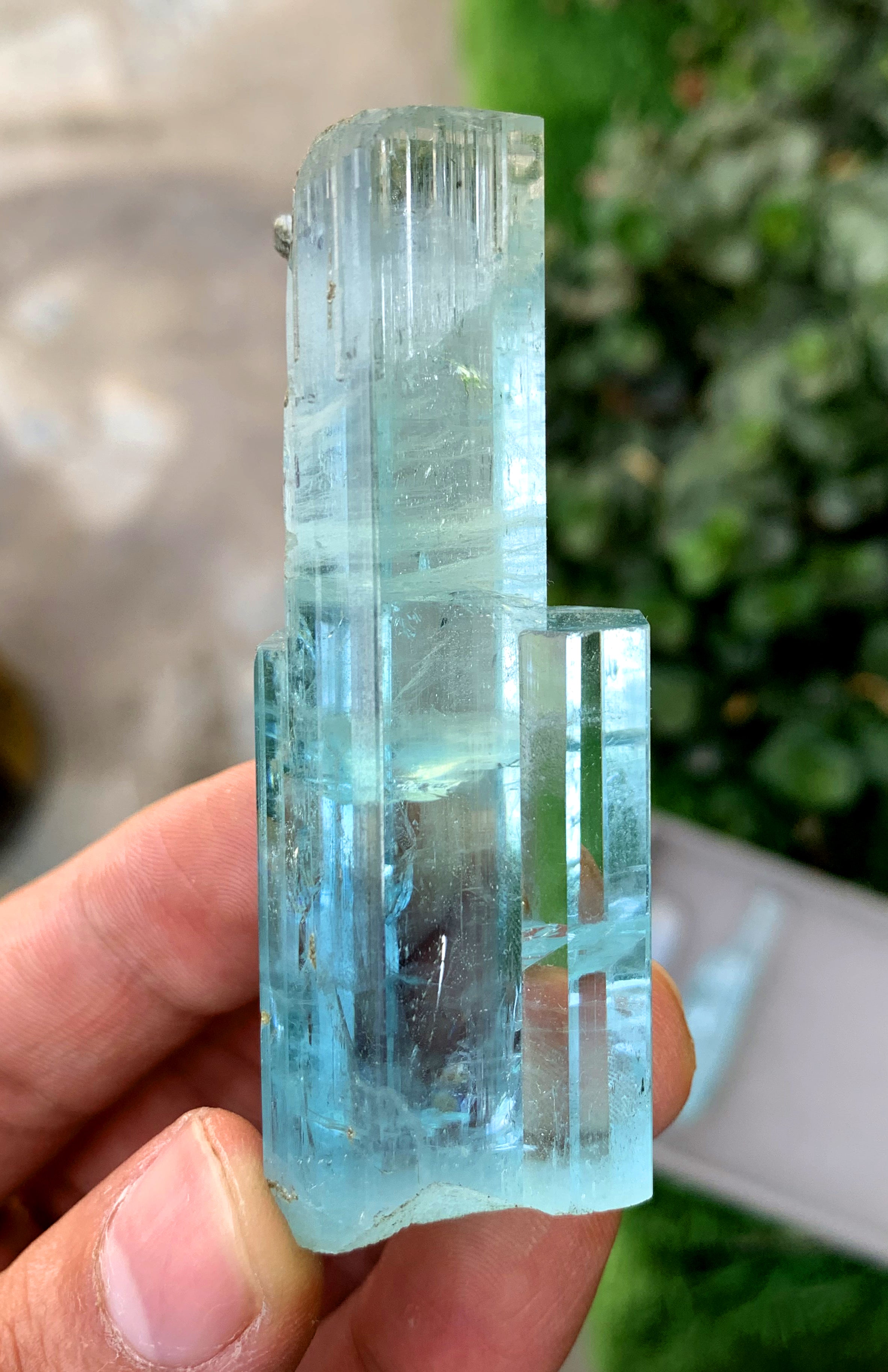 Gemmy Blue Aquamarine Crystal from Shigar valley Pakistan - 65 grams
