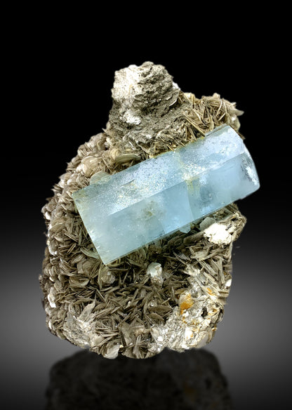 Museum Grade Blue Aquamarine with Pink Apatite and Muscovite Specimen from Nagar valley Hunza, Gilgit Pakistan - 5280 gram