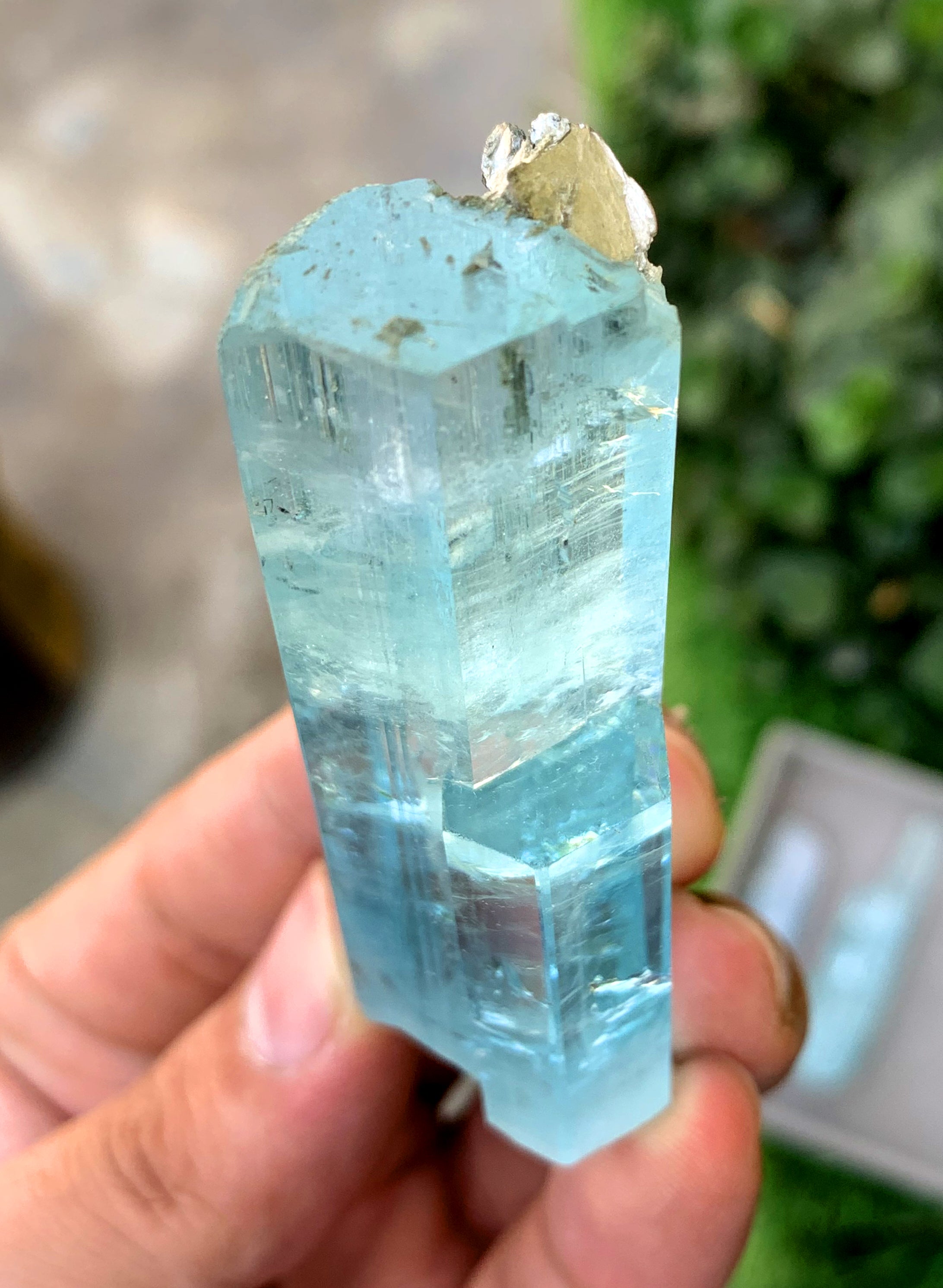 Gemmy Blue Aquamarine Crystal from Shigar valley Pakistan - 65 grams