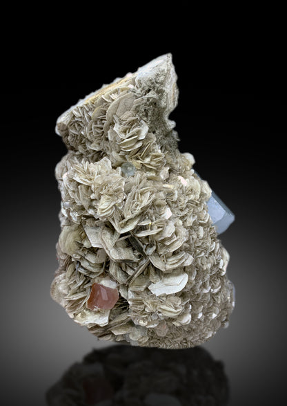 Museum Grade Blue Aquamarine with Pink Apatite and Muscovite Specimen from Nagar valley Hunza, Gilgit Pakistan - 5280 gram