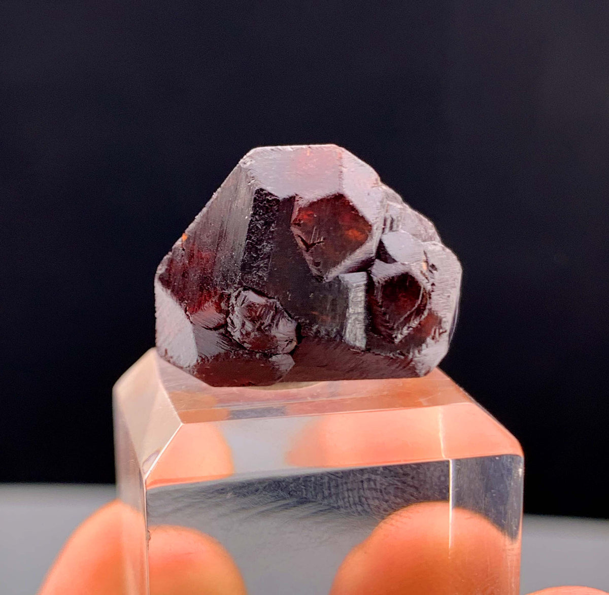 Etched Spessertine Garnet Crystal From Pakistan - 12 Grams