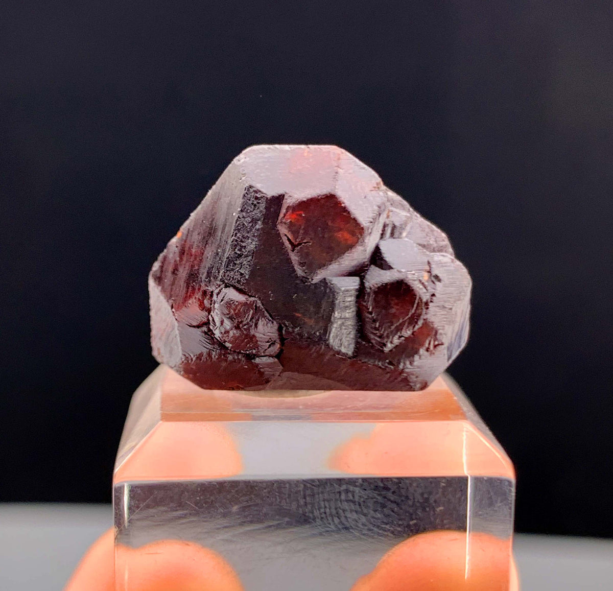 Etched Spessertine Garnet Crystal From Pakistan - 12 Grams