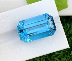 Natural Swiss Blue Topaz Gemstone, Topaz Faceted Cut Stone, Loose Gemstone - 42.65 CT