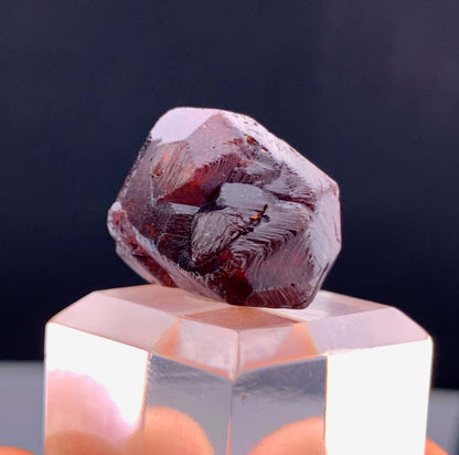 Etched Spessertine Garnet Crystal From Pakistan - 12 Grams