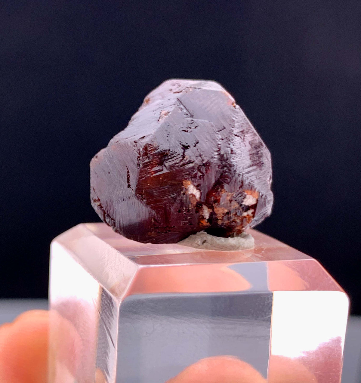 Etched Spessertine Garnet Crystal From Pakistan - 12 Grams