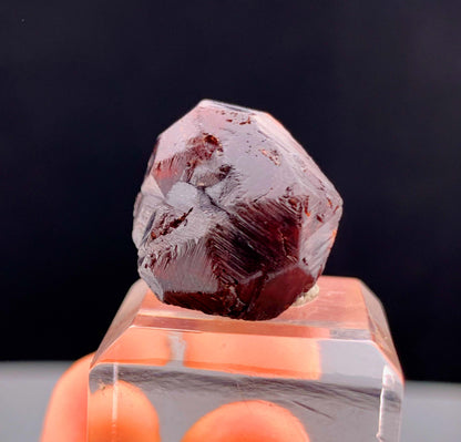 Etched Spessertine Garnet Crystal From Pakistan - 12 Grams