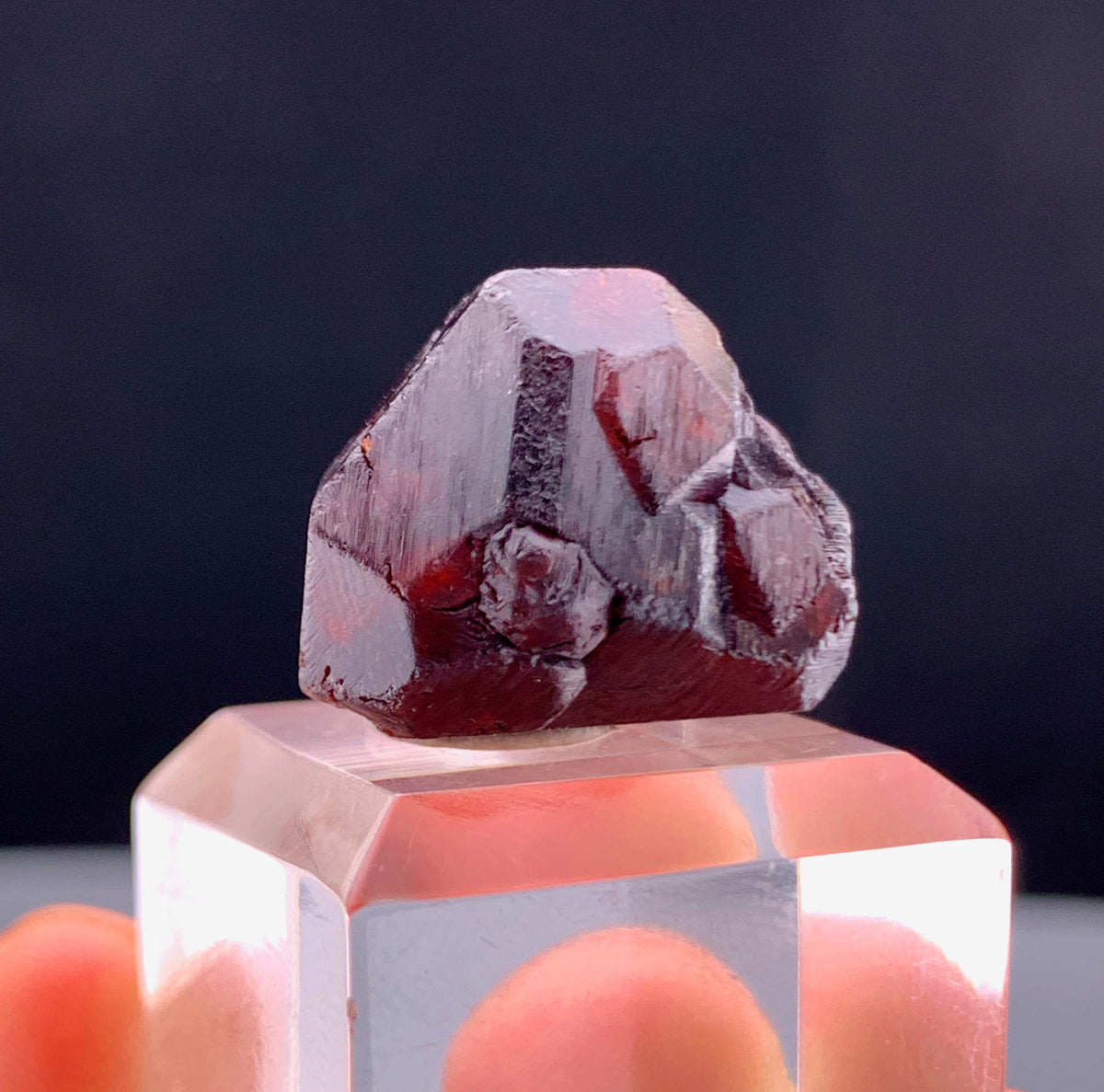Etched Spessertine Garnet Crystal From Pakistan - 12 Grams