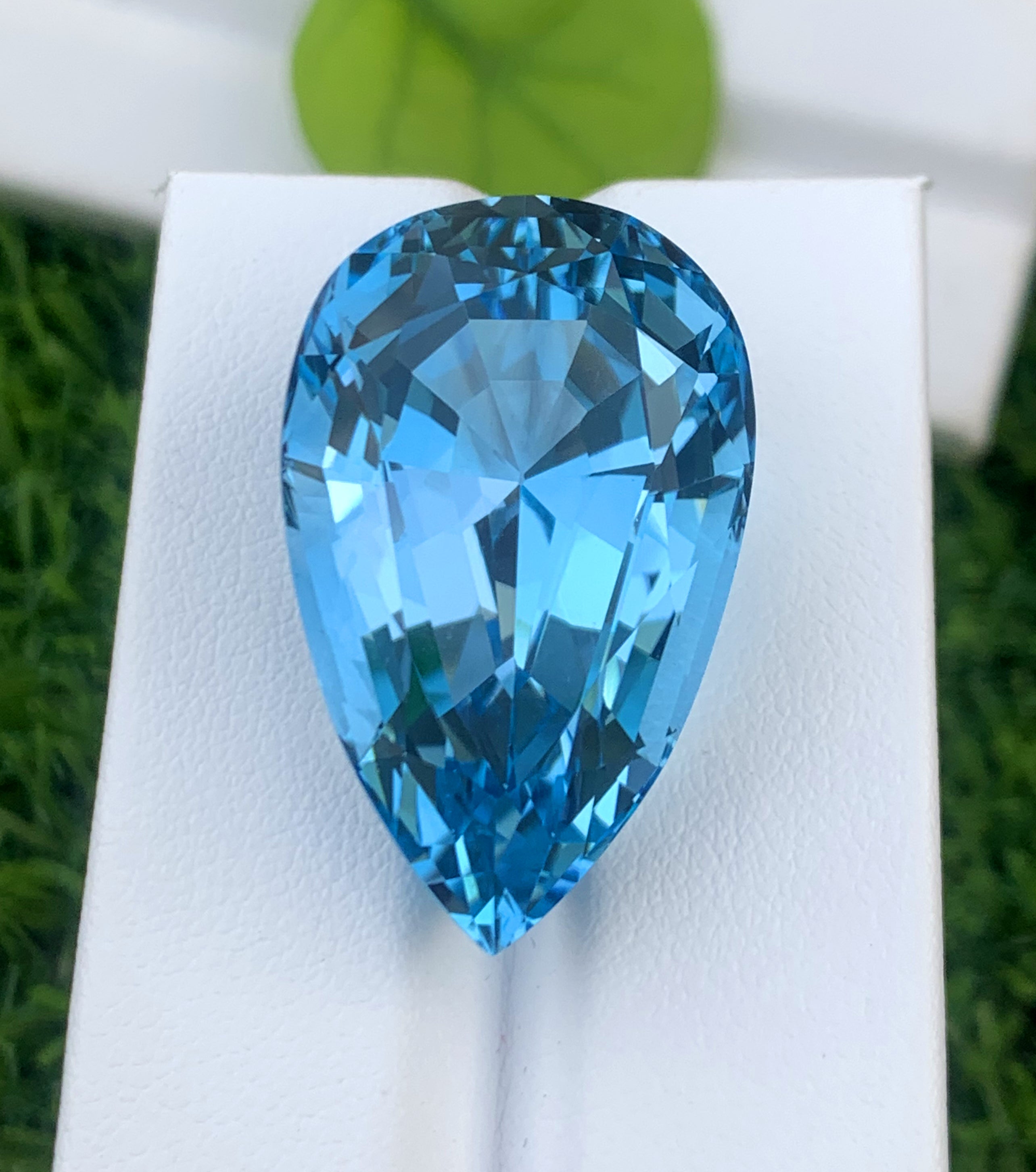 Pear Shape Swiss Blue Topaz Gemstone, Topaz Faceted Cut Stone, Loose Gemstone - 69.35 CT