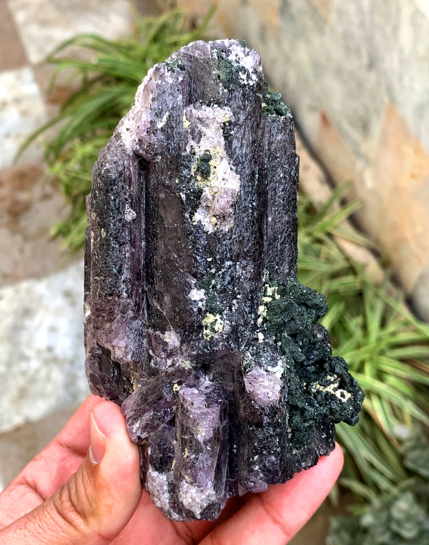 Rich Purple Color Scapolite with Diopside, Scapolite Specimen, Raw Mineral, Scapolite Crystals, Scapolite from Afghanistan - 623 gram