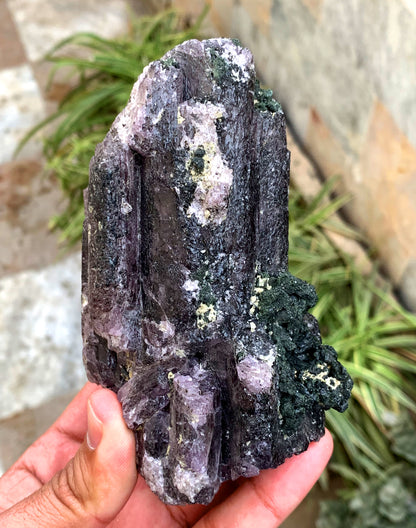 Rich Purple Color Scapolite with Diopside, Scapolite Specimen, Raw Mineral, Scapolite Crystals, Scapolite from Afghanistan - 623 gram