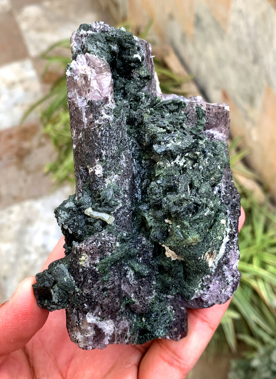 Rich Purple Color Scapolite with Diopside, Scapolite Specimen, Raw Mineral, Scapolite Crystals, Scapolite from Afghanistan - 623 gram