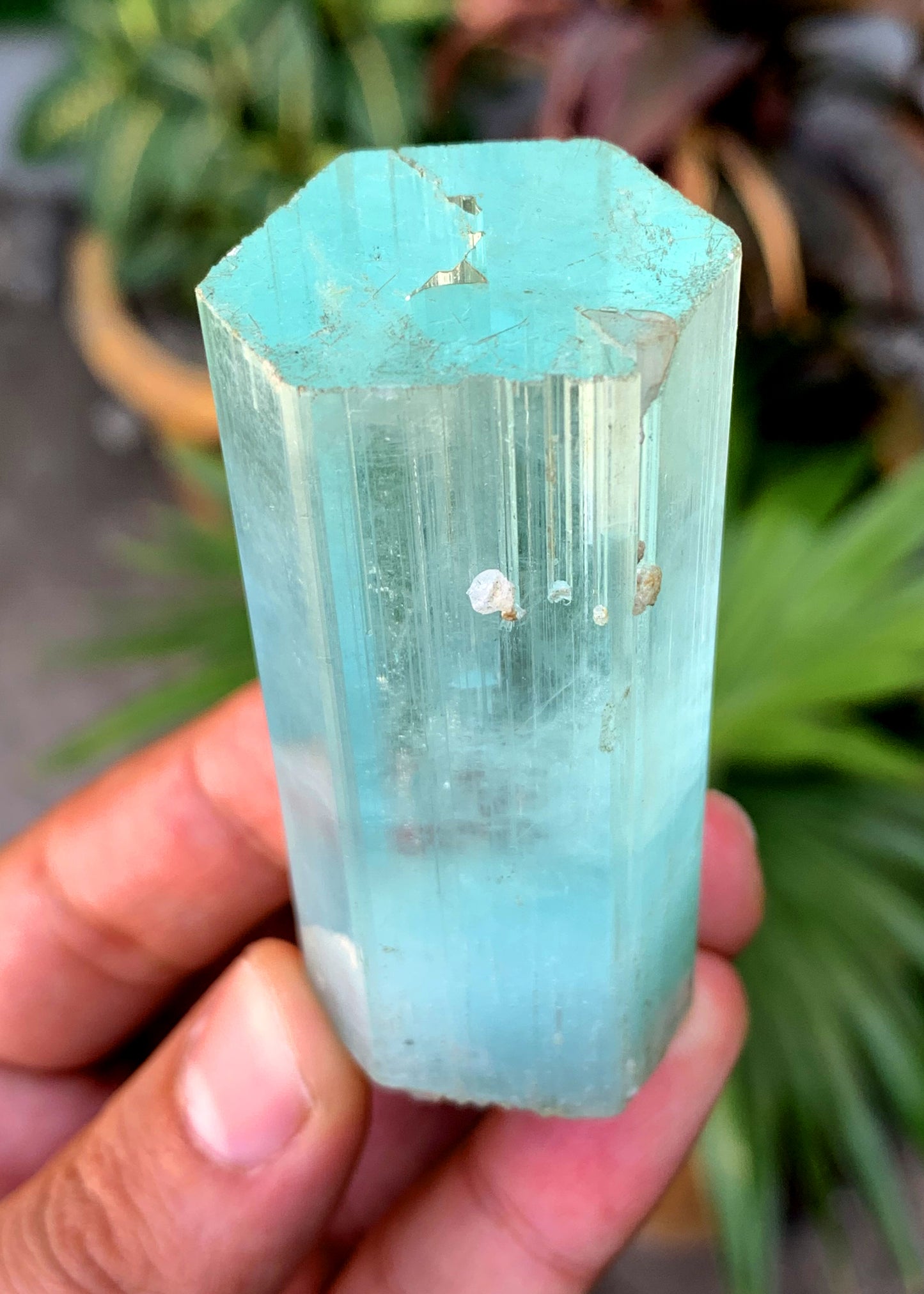 Sky Blue Aquamarine Crystal from Shigar valley Pakistan - 106 grams