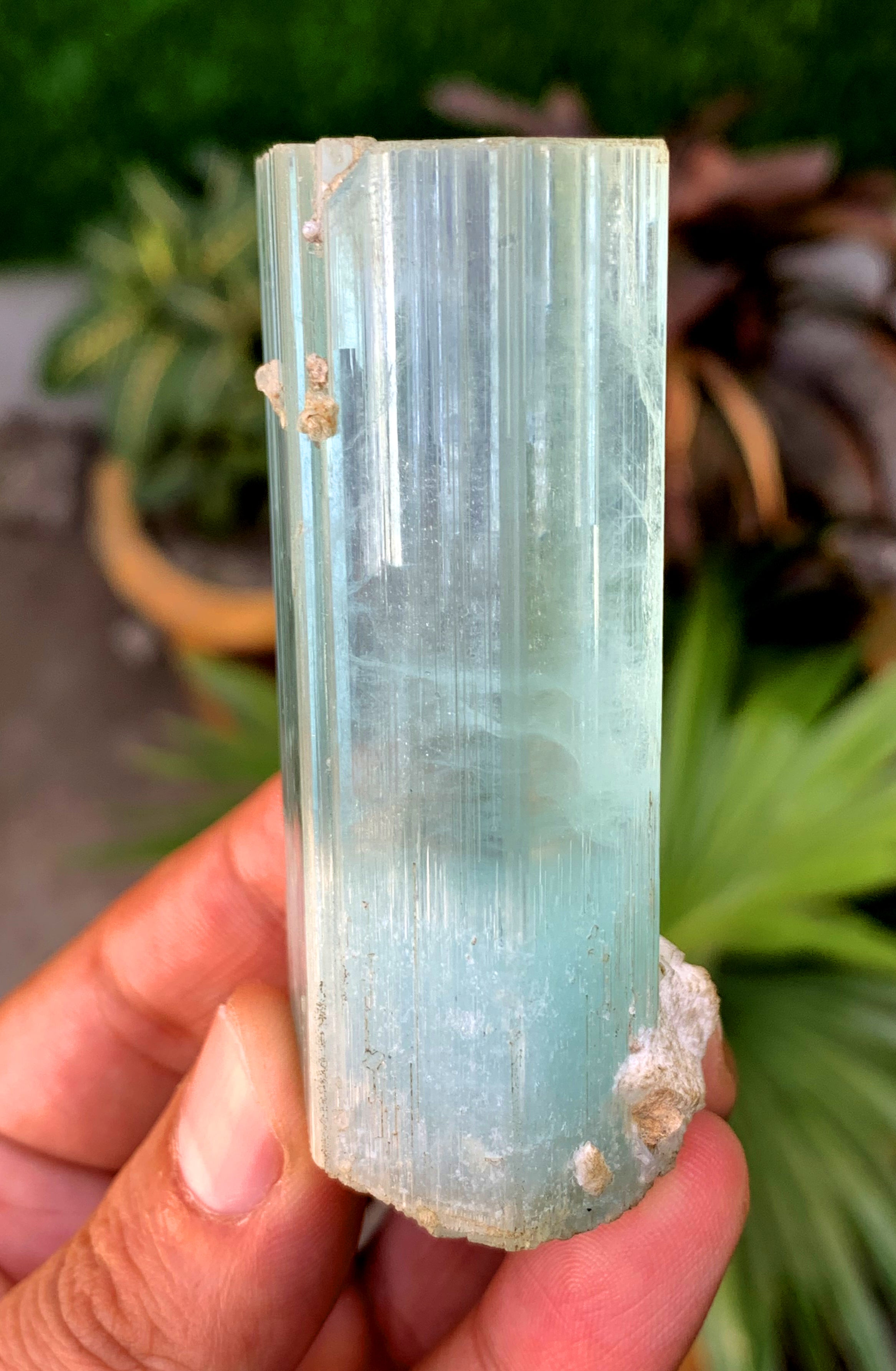 Sky Blue Aquamarine Crystal from Shigar valley Pakistan - 106 grams