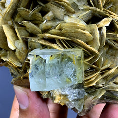 Sky Blue Aquamarine on Muscovite from Pakistan - 506 gram