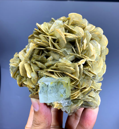 Sky Blue Aquamarine on Muscovite from Pakistan - 506 gram