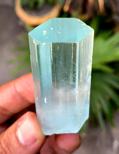 Gemmy Blue Aquamarine Crystal from Shigar valley Pakistan - 52 grams