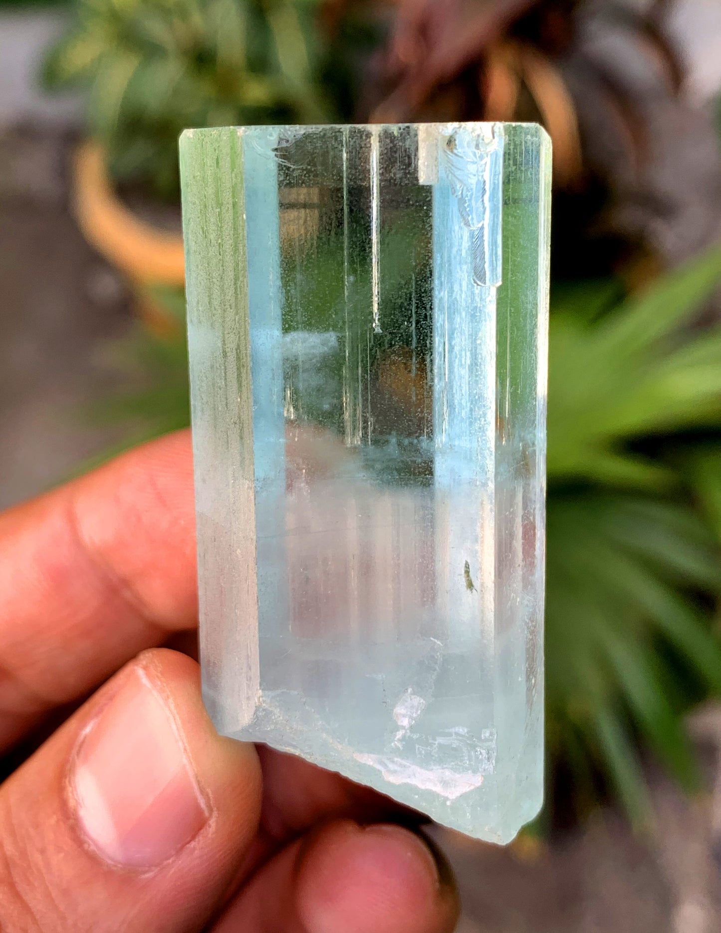 Gemmy Blue Aquamarine Crystal from Shigar valley Pakistan - 52 grams