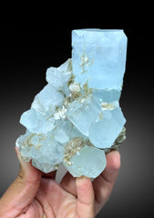 Aquamarine Crystals with Muscovite Mica from Pakistan, 618 gram