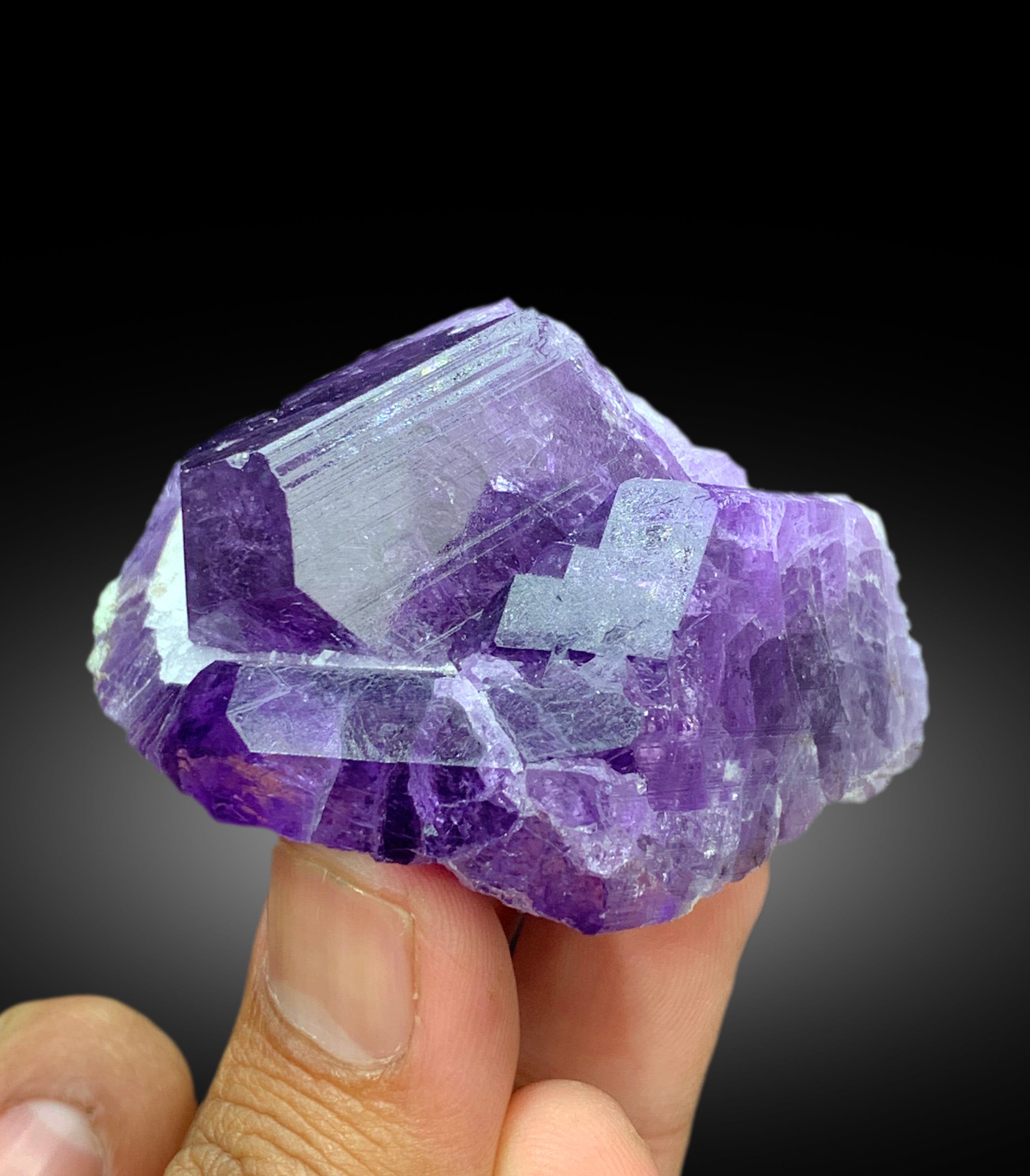 Rich Purple Color Scapolite Specimen, Scapolite Crystals, Raw Mineral, Scapolite from Badakhshan Afghanistan - 118 gram