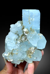 Aquamarine Crystals with Muscovite Mica from Pakistan, 618 gram