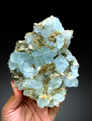 Exceptional Sky Blue Aquamarine on Muscovite from Pakistan - 1213 gram