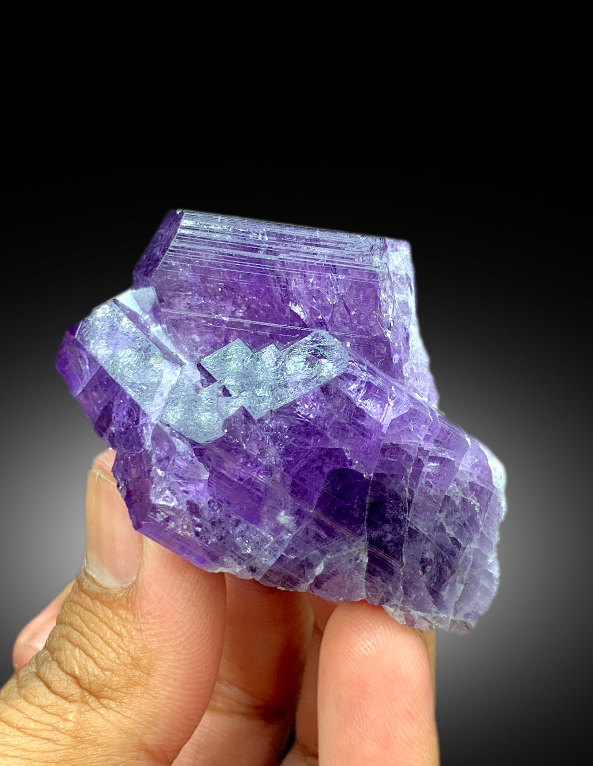 Rich Purple Color Scapolite Specimen, Scapolite Crystals, Raw Mineral, Scapolite from Badakhshan Afghanistan - 118 gram