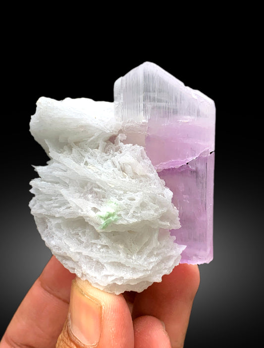 Natural Pink Color Kunzite with Cleavelandite Albite from Nuristan, Afghanistan - 140 gram