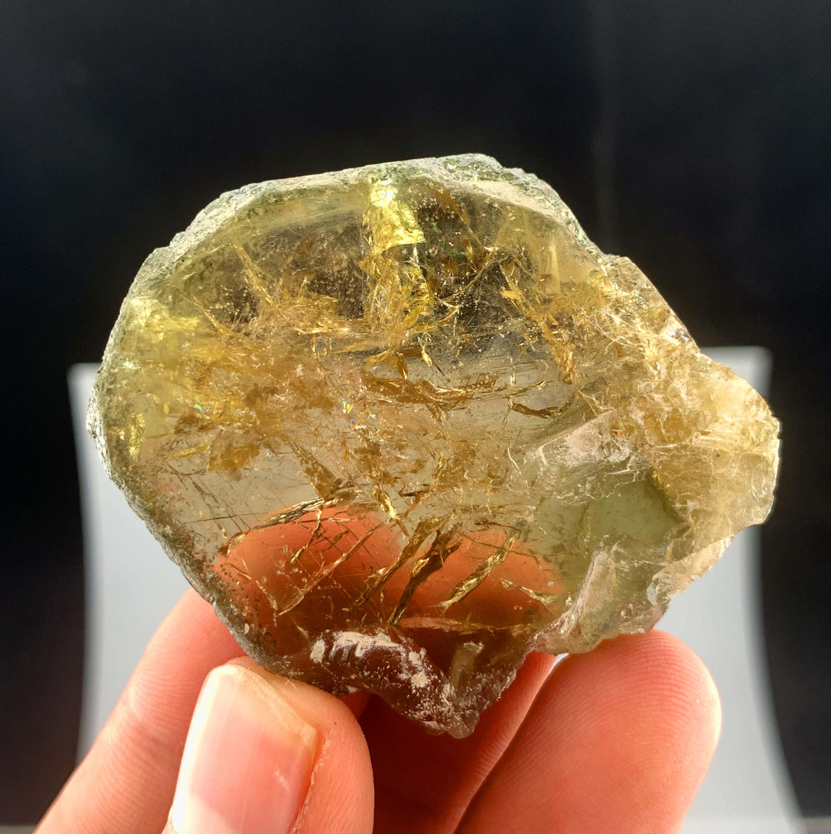 Green Sphene Titanite Crystal From Pakistan - 38 Grams