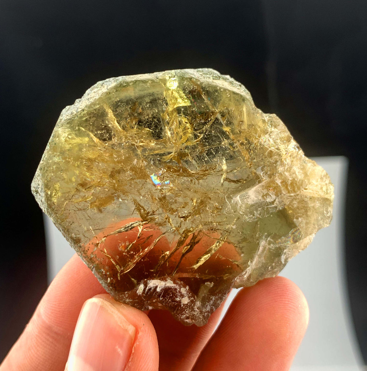 Green Sphene Titanite Crystal From Pakistan - 38 Grams