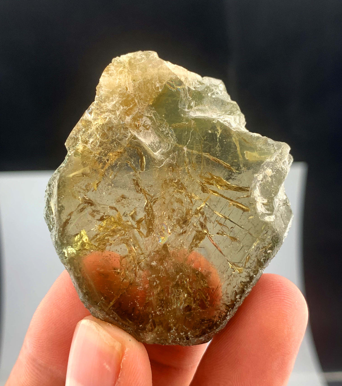 Green Sphene Titanite Crystal From Pakistan - 38 Grams