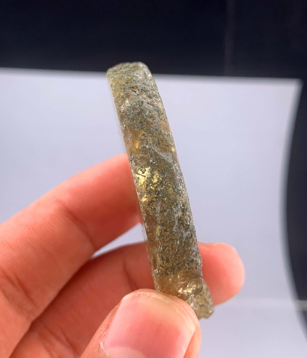 Green Sphene Titanite Crystal From Pakistan - 38 Grams
