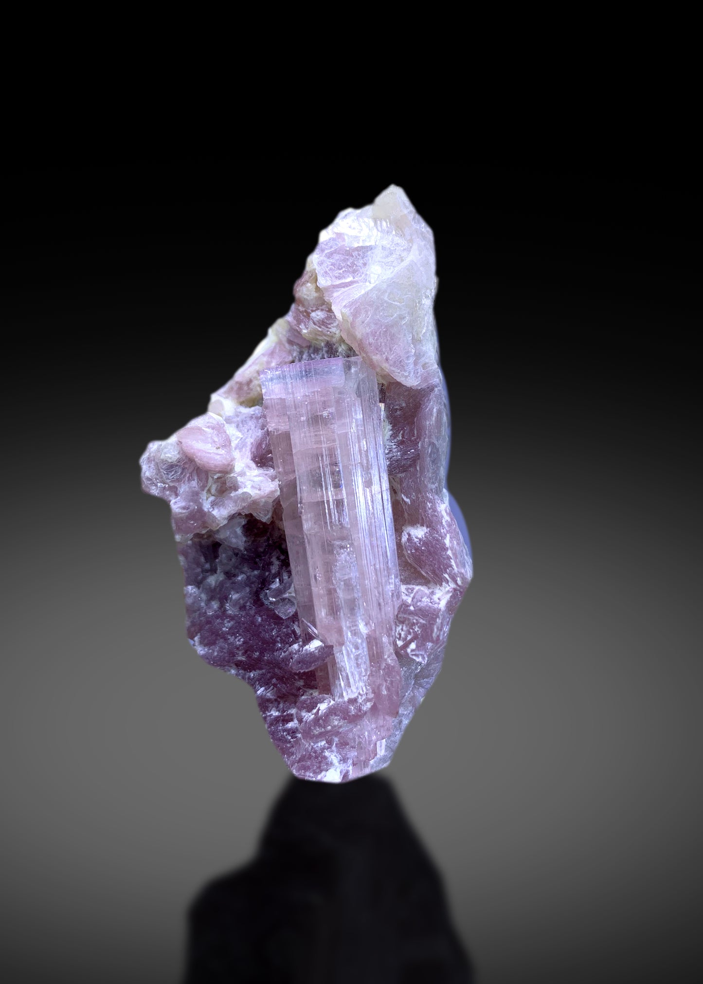 Natural Pink Tourmaline on Lepidolite from Afghanistan - 117 gram