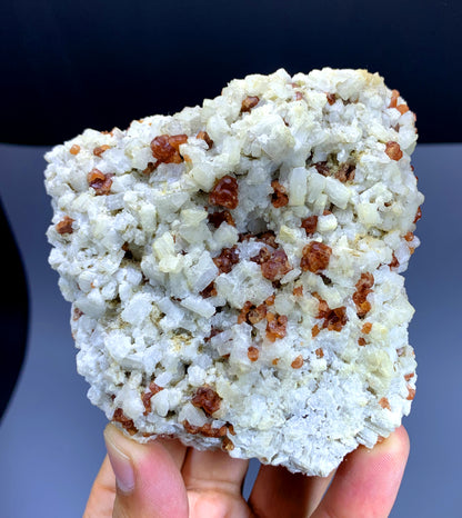 Red Spessartine Garnet Crystals on Matrix from Skardu Pakistan - 405 gram