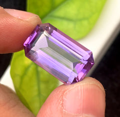 Emerald Cut Purple Amethyst Gemstone, Loose Gemstone, Amethyst Faceted Cut Stone for Jewelry Making - 13.00 CT