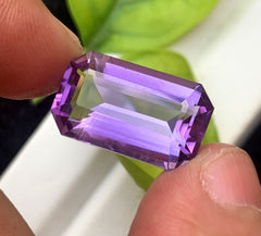 Emerald Cut Purple Amethyst Gemstone, Loose Gemstone, Amethyst Faceted Cut Stone for Jewelry Making - 13.00 CT