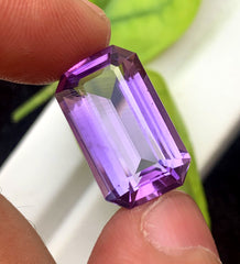 Emerald Cut Purple Amethyst Gemstone, Loose Gemstone, Amethyst Faceted Cut Stone for Jewelry Making - 13.00 CT