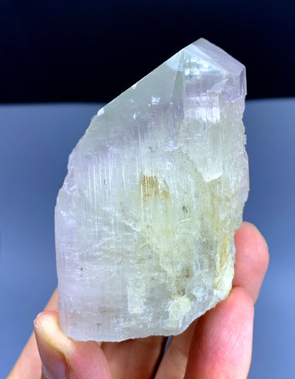Natural Kunzite with Green Tourmaline from Afghanistan - 210 gram
