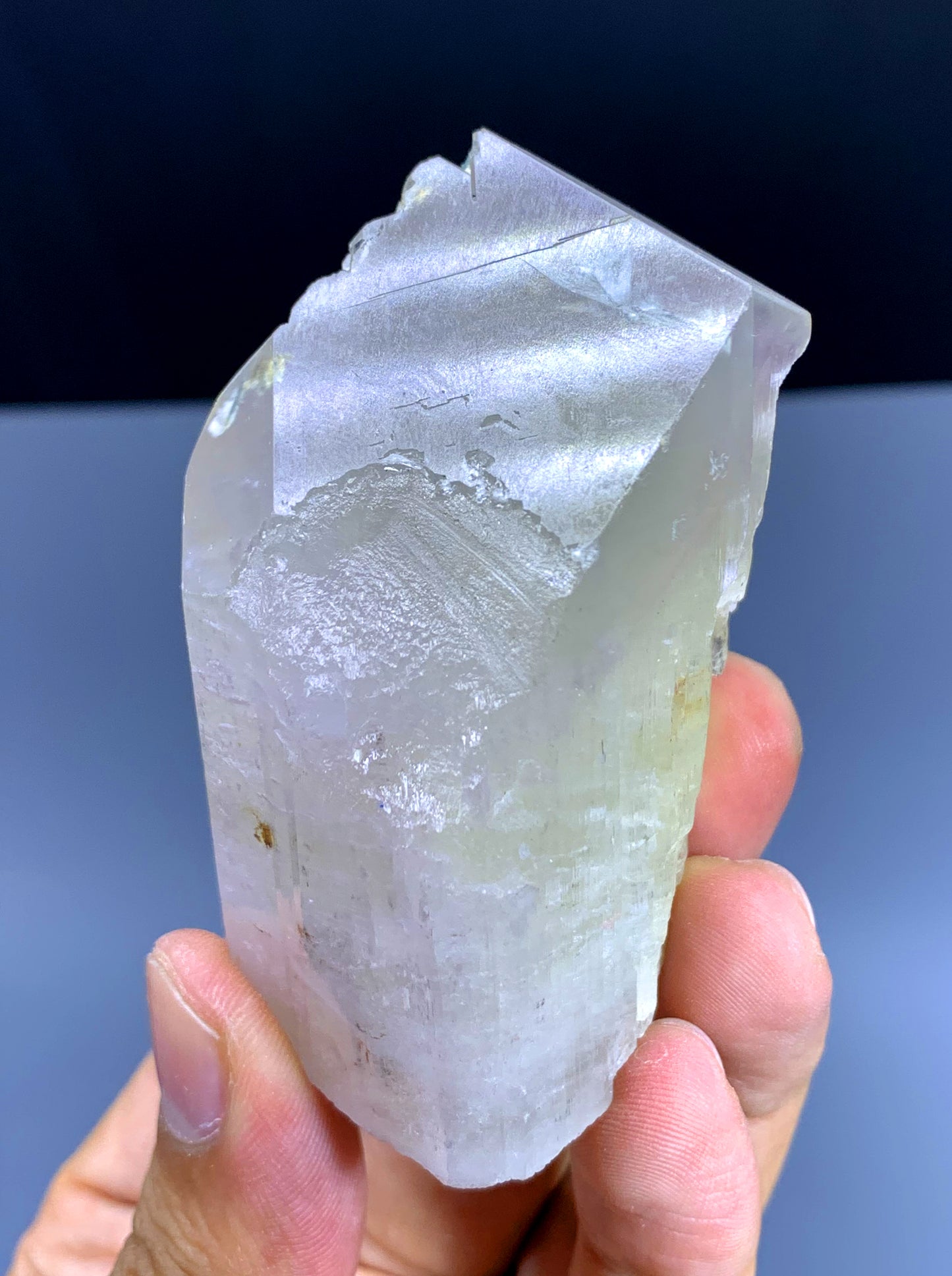 Natural Kunzite with Green Tourmaline from Afghanistan - 210 gram