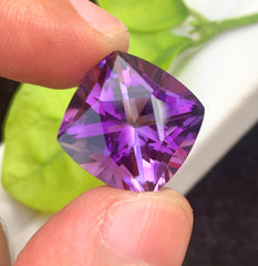 Fancy Asscher Cut Purple Color Amethyst Gemstone, Loose Gemstone, Amethyst Faceted Cut Stone for Jewelry Making - 16.00 CT