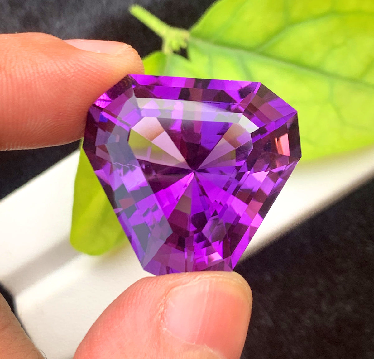 Triangle Shape Purple Color Amethyst Gemstone, Loose Gemstone, Amethyst Faceted Cut Stone for Jewelry Making, Gemstone Jewelry - 57.10 CT