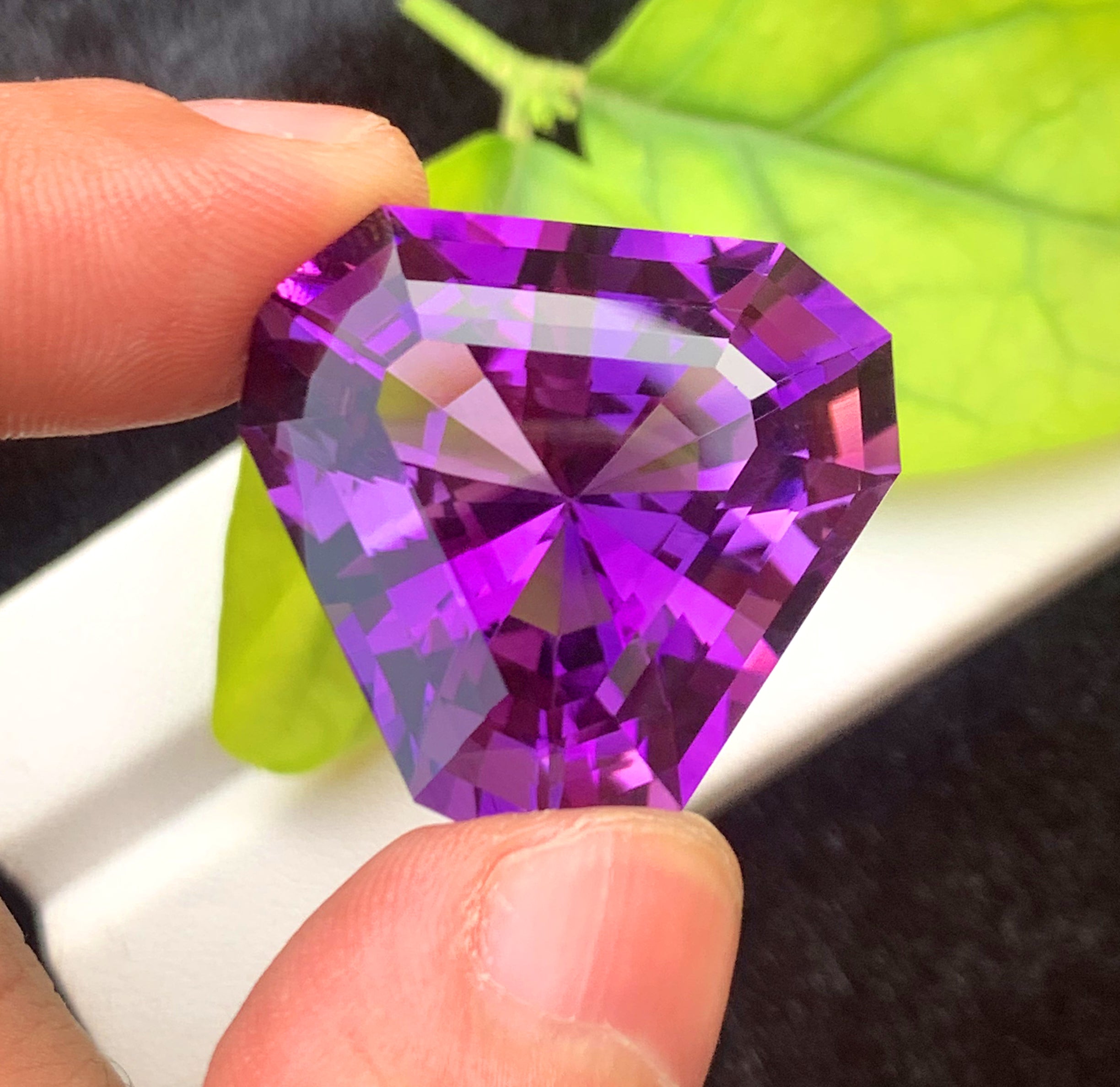 Triangle Shape Purple Color Amethyst Gemstone, Loose Gemstone, Amethyst Faceted Cut Stone for Jewelry Making, Gemstone Jewelry - 57.10 CT