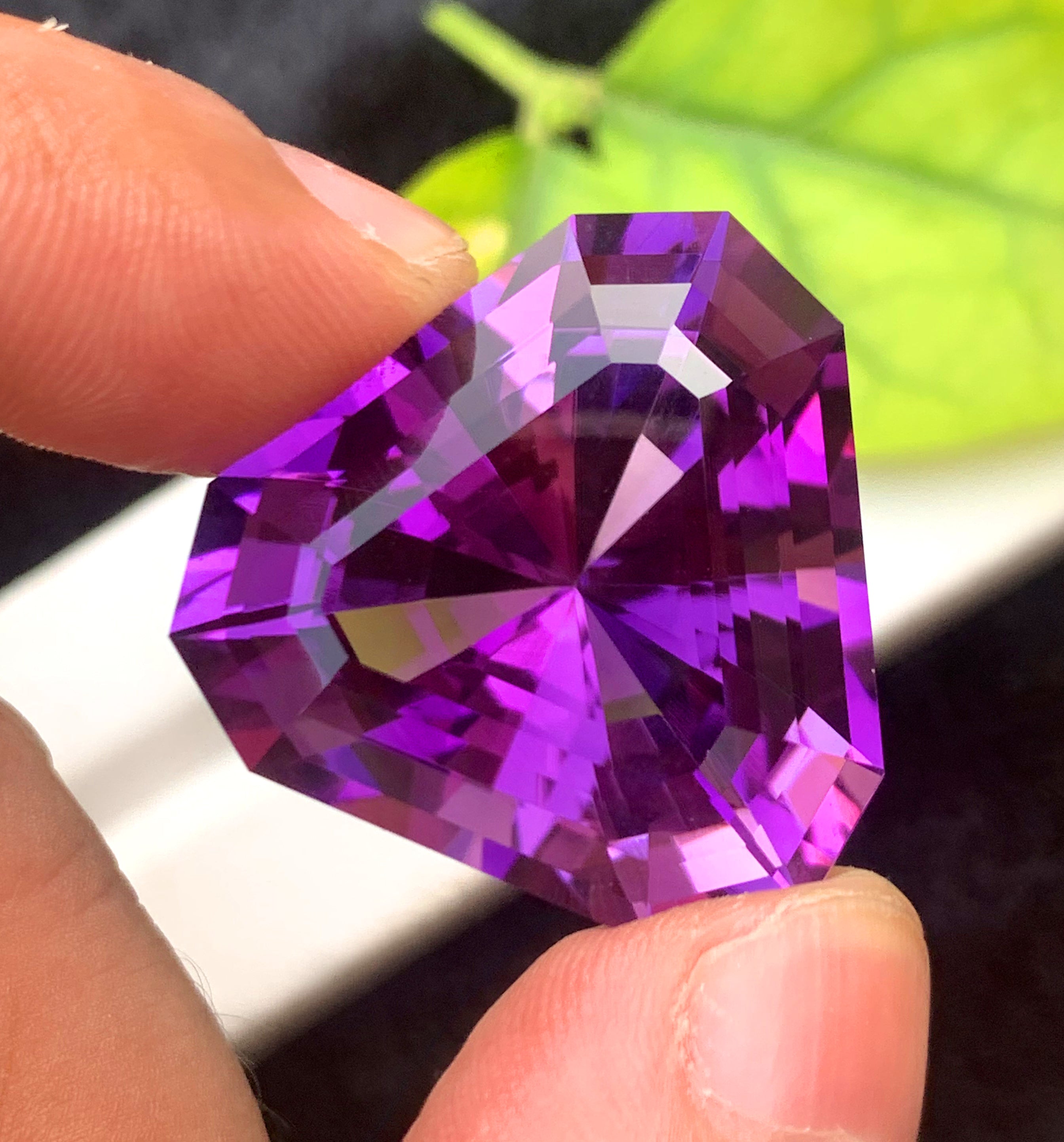 Triangle Shape Purple Color Amethyst Gemstone, Loose Gemstone, Amethyst Faceted Cut Stone for Jewelry Making, Gemstone Jewelry - 57.10 CT