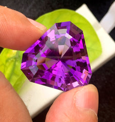 Triangle Shape Purple Color Amethyst Gemstone, Loose Gemstone, Amethyst Faceted Cut Stone for Jewelry Making, Gemstone Jewelry - 57.10 CT